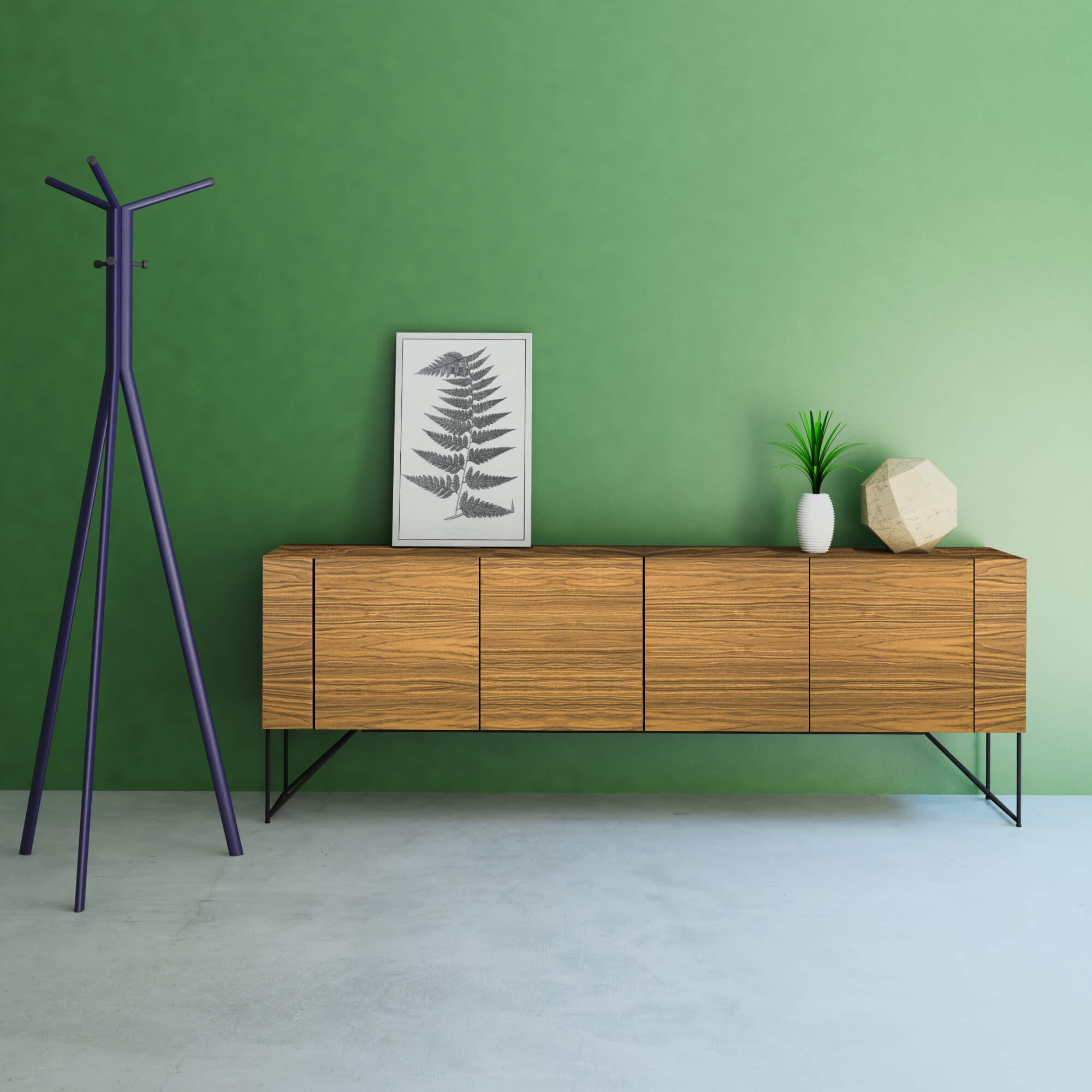 AIR EXECUTIVE Sideboard | 2200 x 780 mm, Echtholzfurnier - 1 Main Image