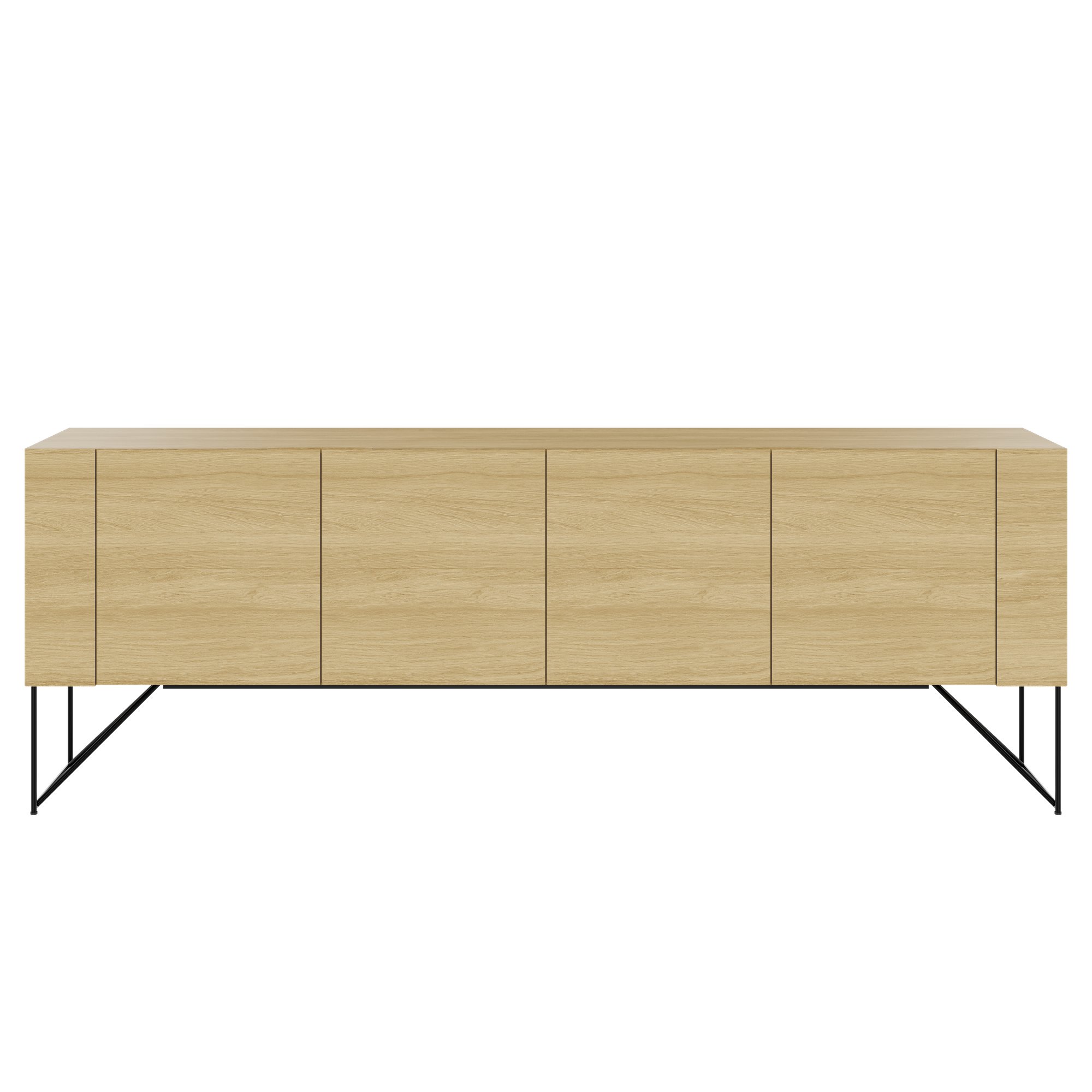 AIR EXECUTIVE Sideboard | 2200 x 780 mm, Echtholzfurnier - 3 Main Image
