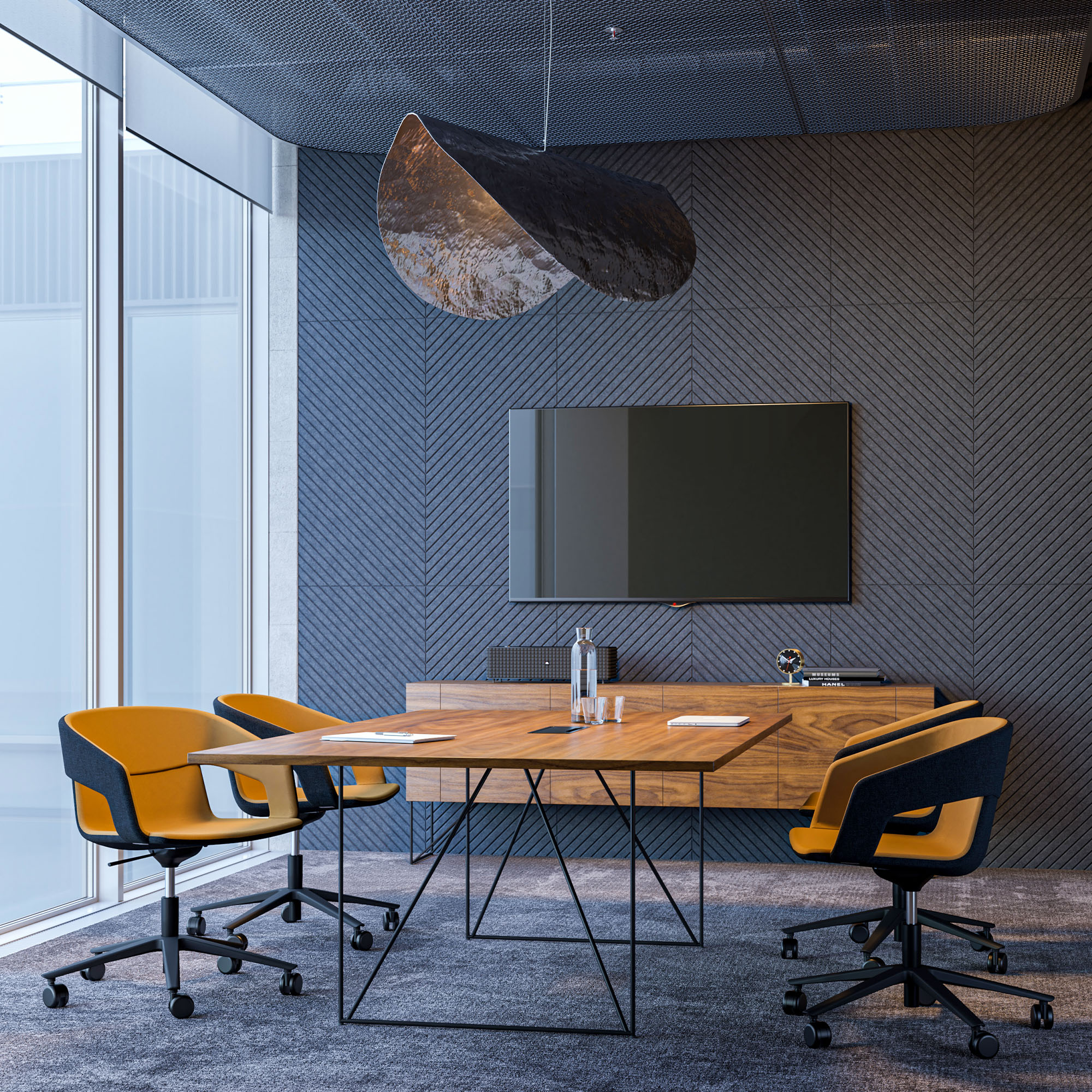 AIR EXECUTIVE Sideboard | 2200 x 780 mm, Echtholzfurnier - 7 Main Image