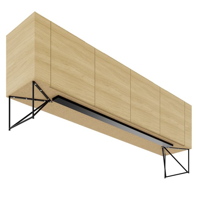 AIR EXECUTIVE Sideboard | 2200 x 780 mm, Echtholzfurnier AIR EXECUTIVE Sideboard | 2200 x 780 mm, Echtholzfurnier
