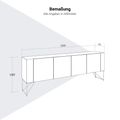 AIR EXECUTIVE Sideboard | 2200 x 780 mm, Echtholzfurnier AIR EXECUTIVE Sideboard | 2200 x 780 mm, Echtholzfurnier