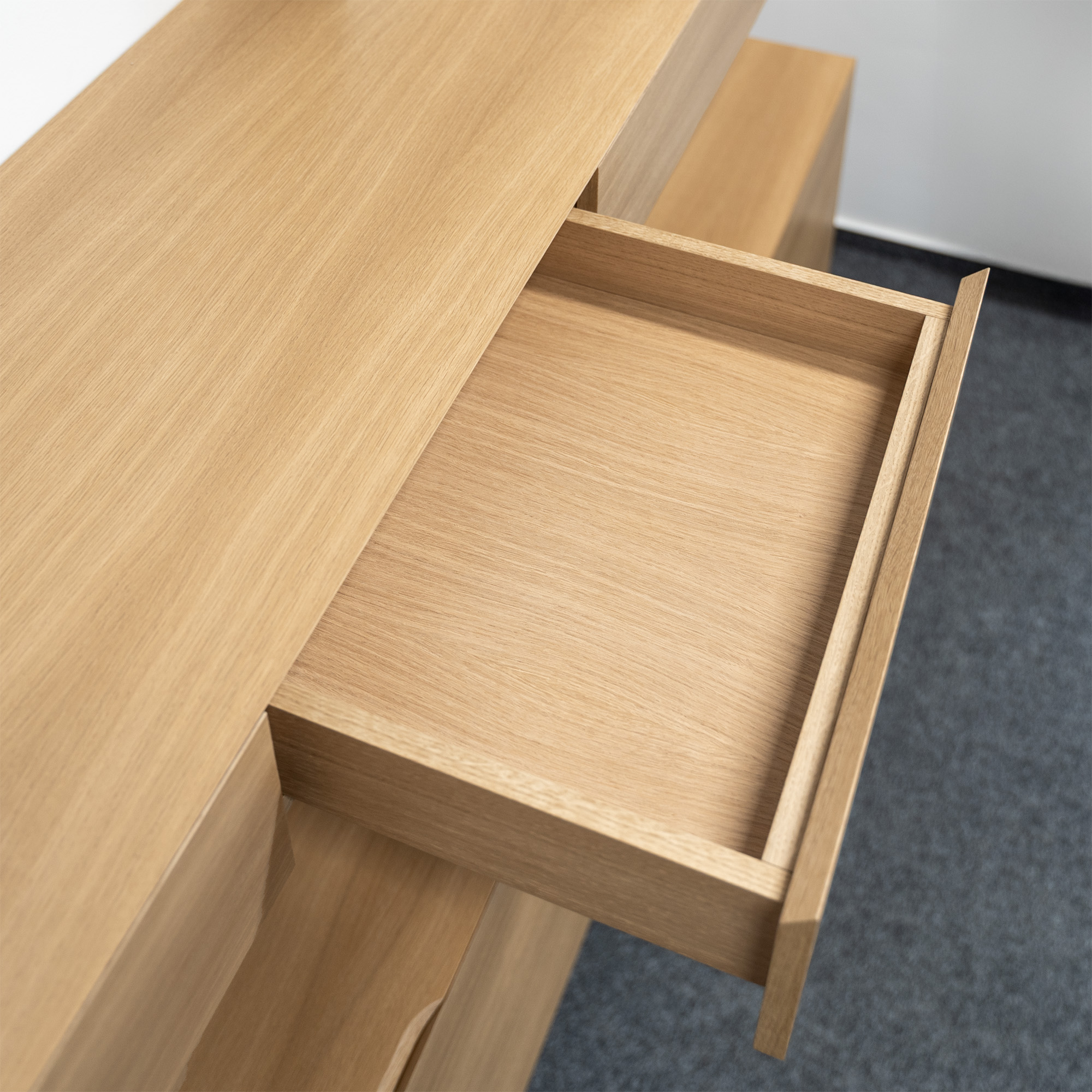 AIR EXECUTIVE Wandregal | 2200 x 150 mm, Echtholzfurnier - 6 Main Image