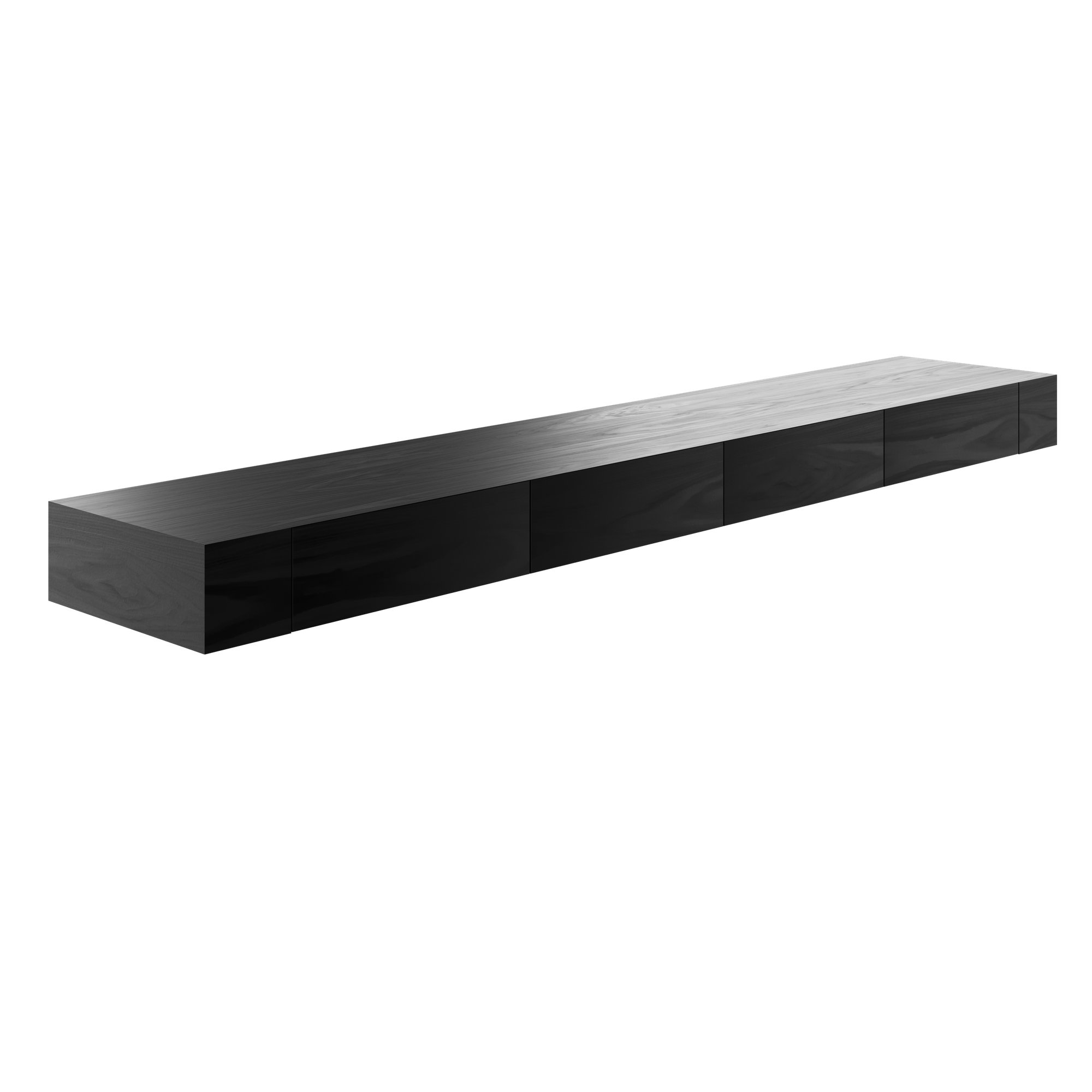 AIR EXECUTIVE Wandregal | 2200 x 150 mm, Echtholzfurnier - 7 Main Image
