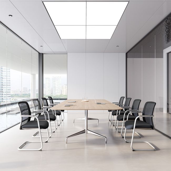 KYRA Freischwinger | Feste Armlehnen, Schwarz