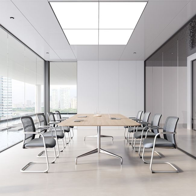 KYRA Freischwinger | Feste Armlehnen, Grau