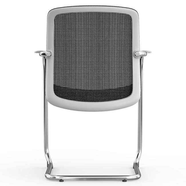 KYRA Freischwinger | Feste Armlehnen, Grau