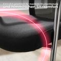KYRA Besucherstuhl | Feste Armlehnen, Schwarz