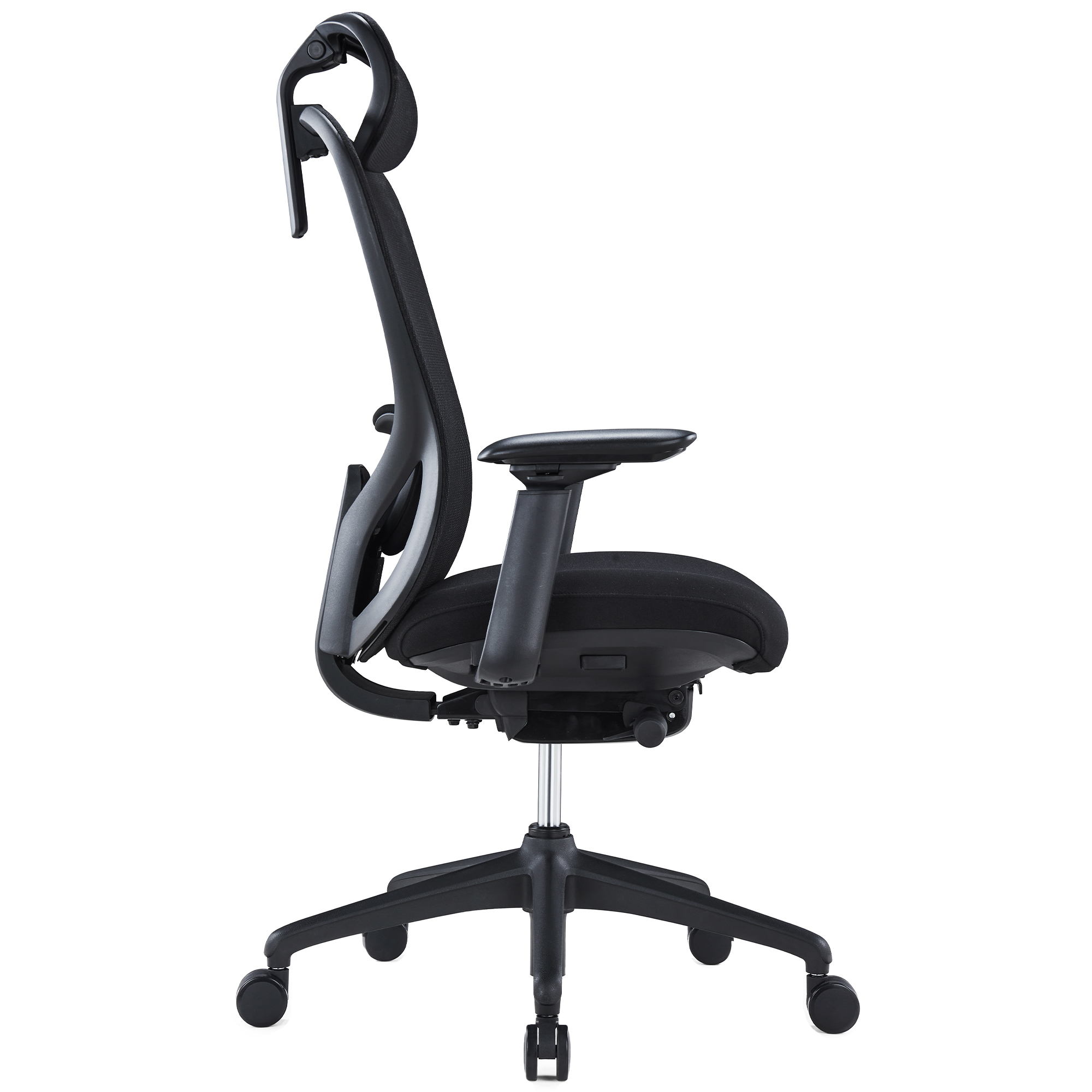 ACTIVE PRO Siège de bureau pivotant | Mécanisme synchrone, accoudoirs 4D, noir - 3 Main Image