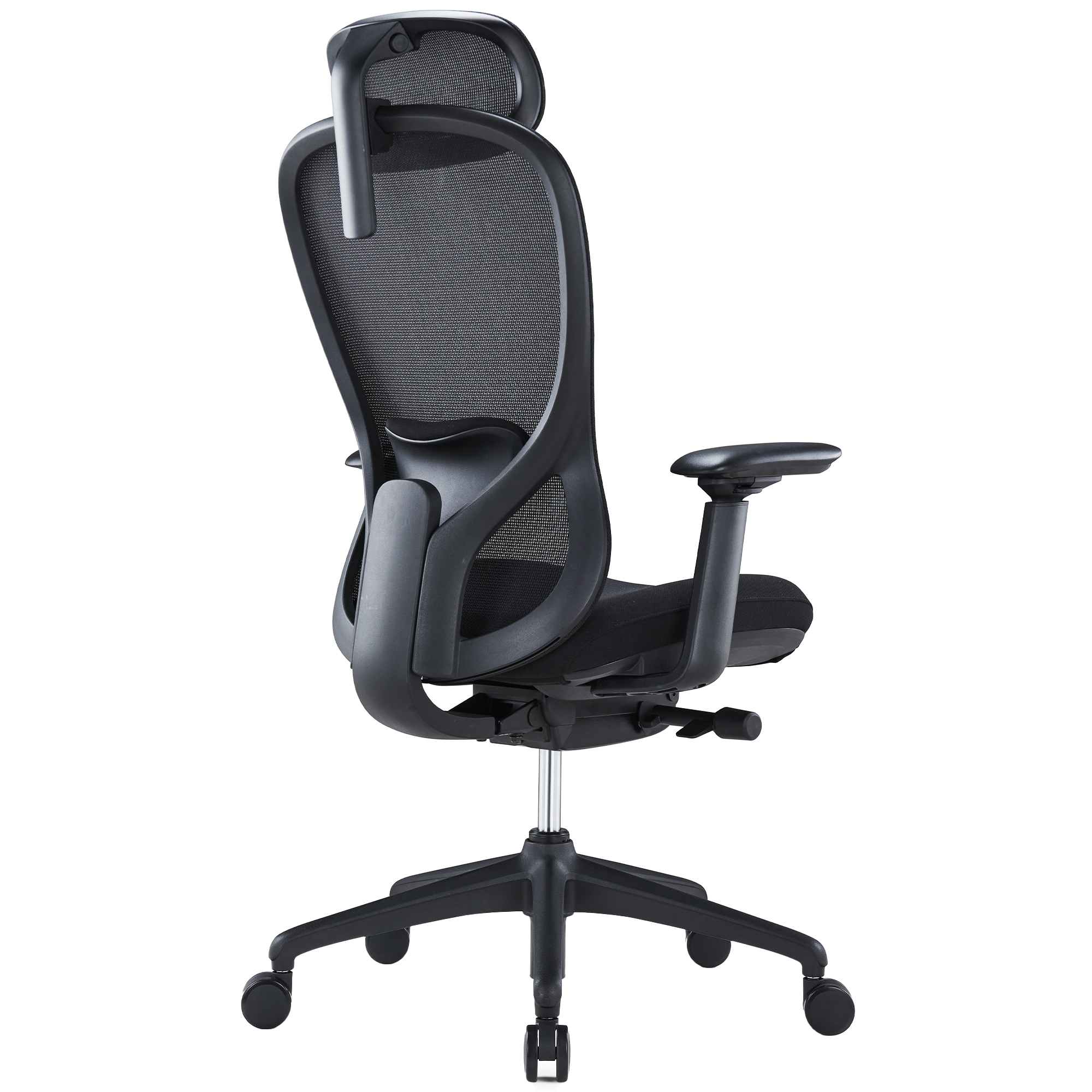 ACTIVE PRO Siège de bureau pivotant | Mécanisme synchrone, accoudoirs 4D, noir - 4 Main Image