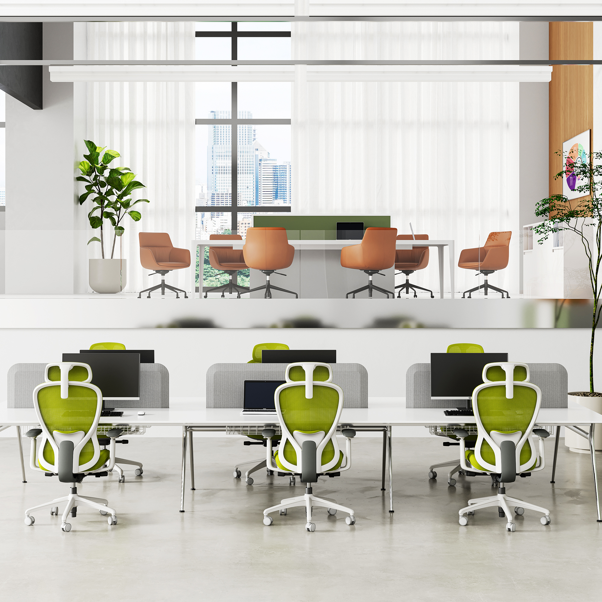 ACTIVE PRO Siège de bureau pivotant | Mécanisme synchrone, accoudoirs 4D, noir - 7 Main Image
