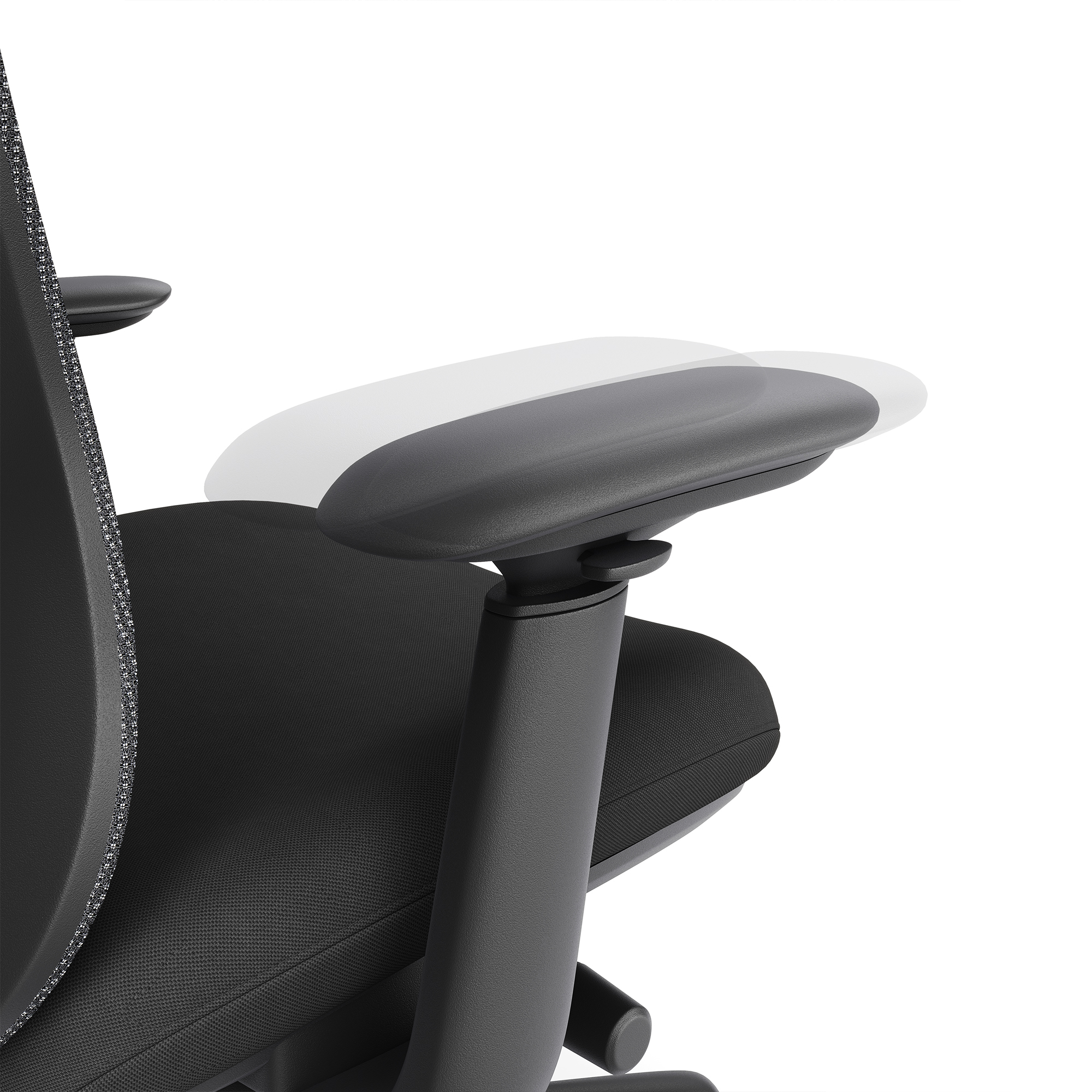 ACTIVE PRO Siège de bureau pivotant | Mécanisme synchrone, accoudoirs 4D, noir - 8 Main Image