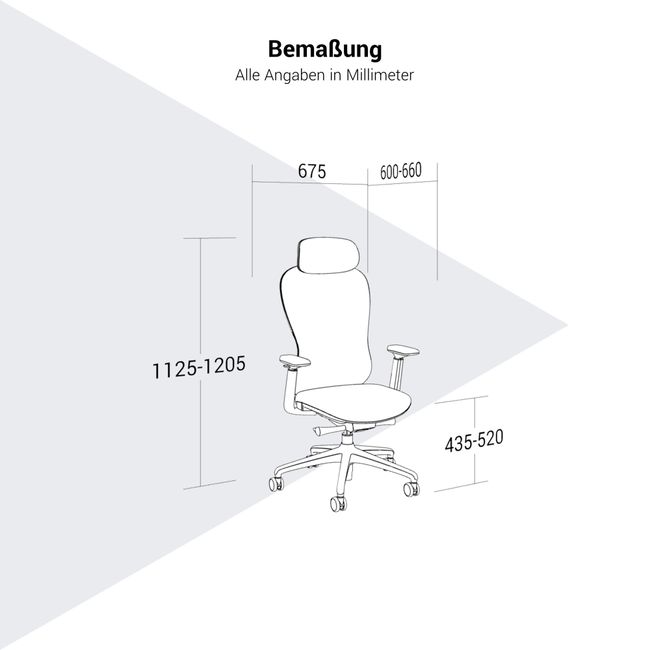 ACTIVE PRO Bürodrehstuhl | Synchronmechanik, 4D-Armlehnen, Schwarz