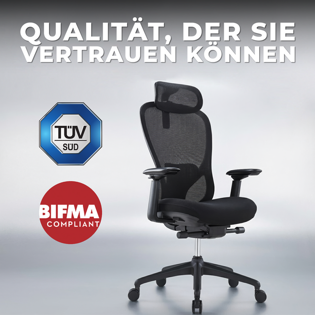 ACTIVE PRO Bürodrehstuhl | Synchronmechanik, 4D-Armlehnen, Grün