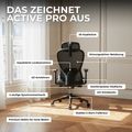 ACTIVE PRO Bürodrehstuhl | Synchronmechanik, 4D-Armlehnen, Grün