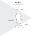 ACTIVE PRO Bürodrehstuhl | Synchronmechanik, 4D-Armlehnen, Grau - 8 Thumbnail Image