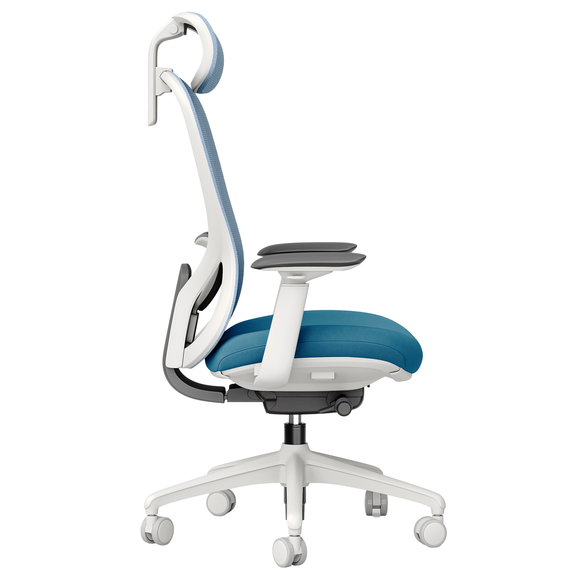 ACTIVE PRO Siège de bureau pivotant | Mécanisme synchrone, accoudoirs 4D, bleu - 3 Main Image