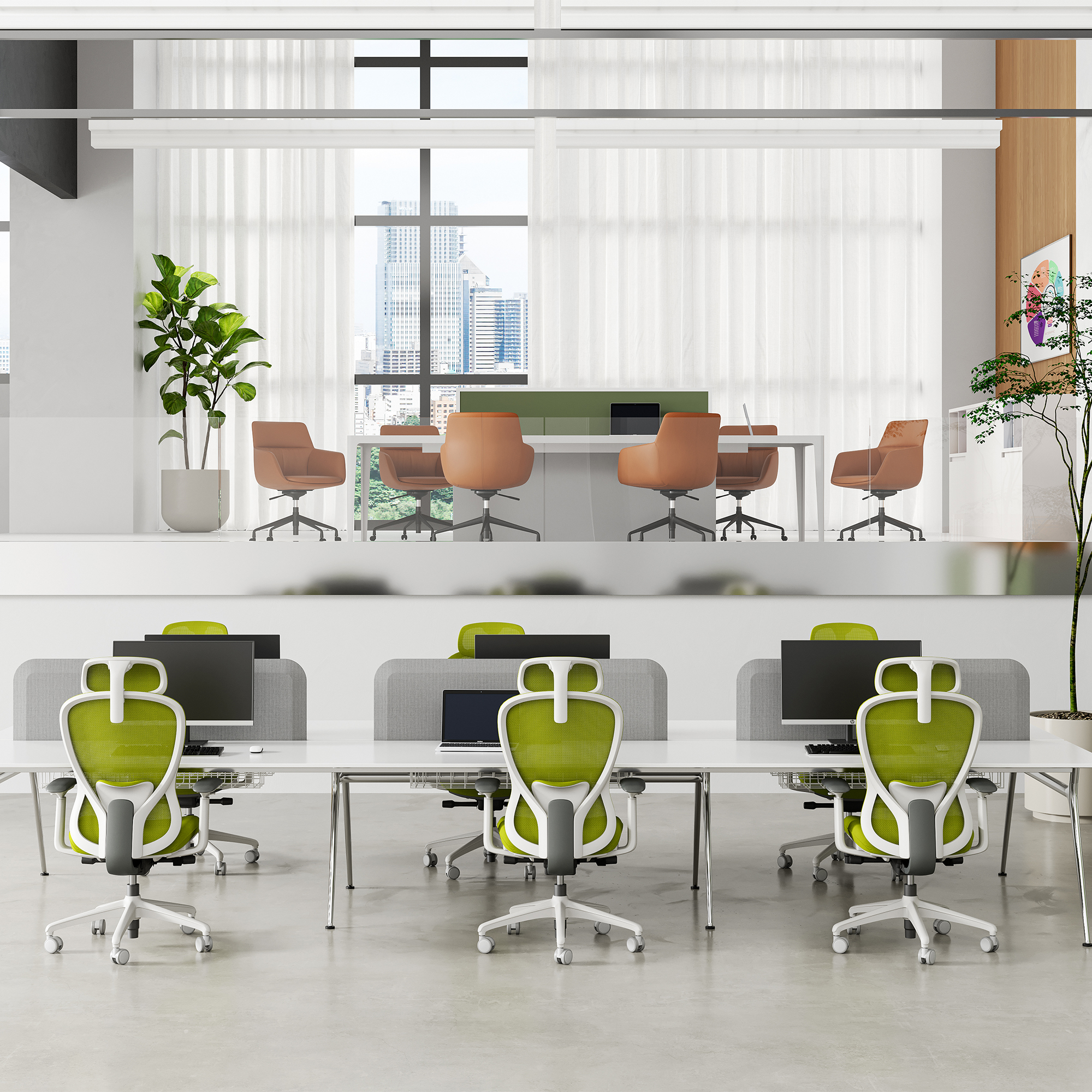 ACTIVE PRO Siège de bureau pivotant | Mécanisme synchrone, accoudoirs 4D, bleu - 7 Main Image