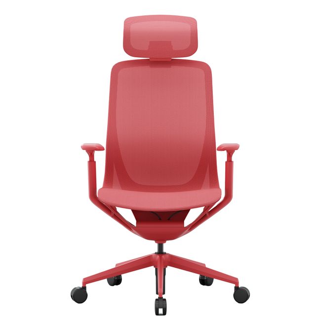 BLOOM Bürodrehstuhl | 3D-Armlehnen, Kopfstütze, Coral