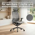 BLOOM Bürodrehstuhl | 3D-Armlehnen, Kopfstütze, Coral