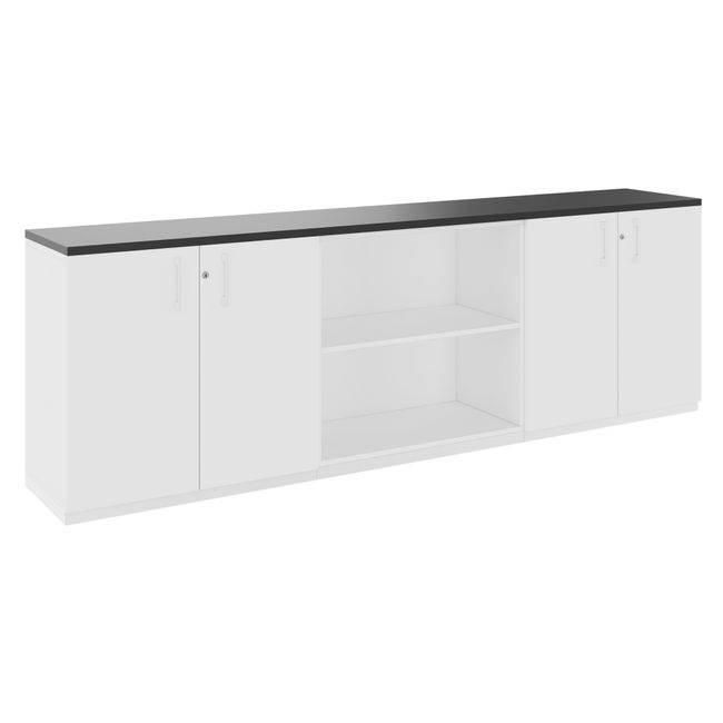CHOICE Schrankset | 2OH, 2400 x 785 mm, Weiß