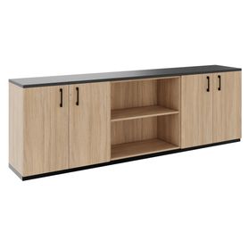 CHOICE Schrankset | 2OH, 2400 x 785 mm, Bernsteineiche