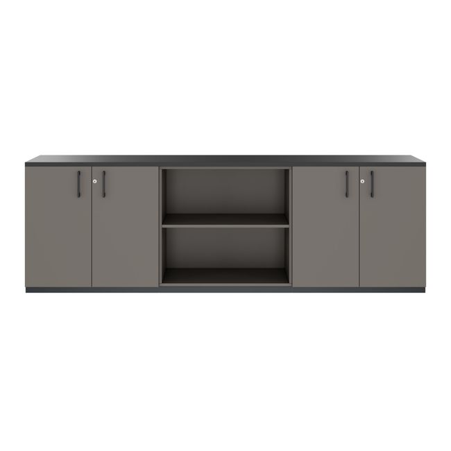 CHOICE Schrankset | 2OH, 2400 x 785 mm, Cubanitgrau