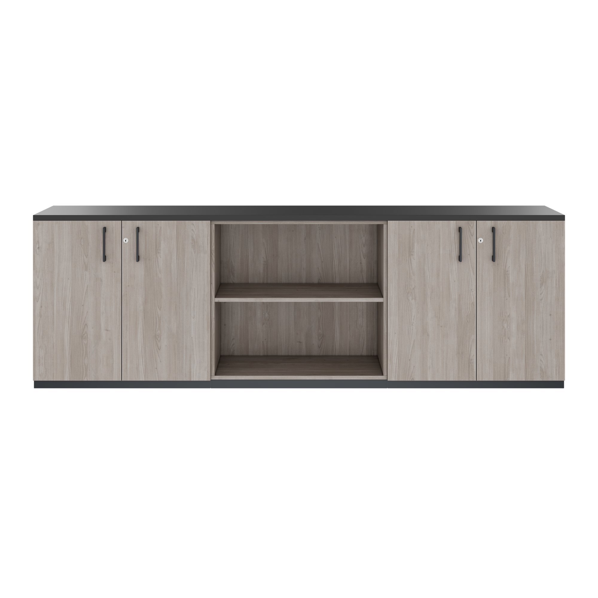 CHOICE Set di armadietti | 2oh, 2400 x 785 mm, grigio di quercia nord - 3 Main Image