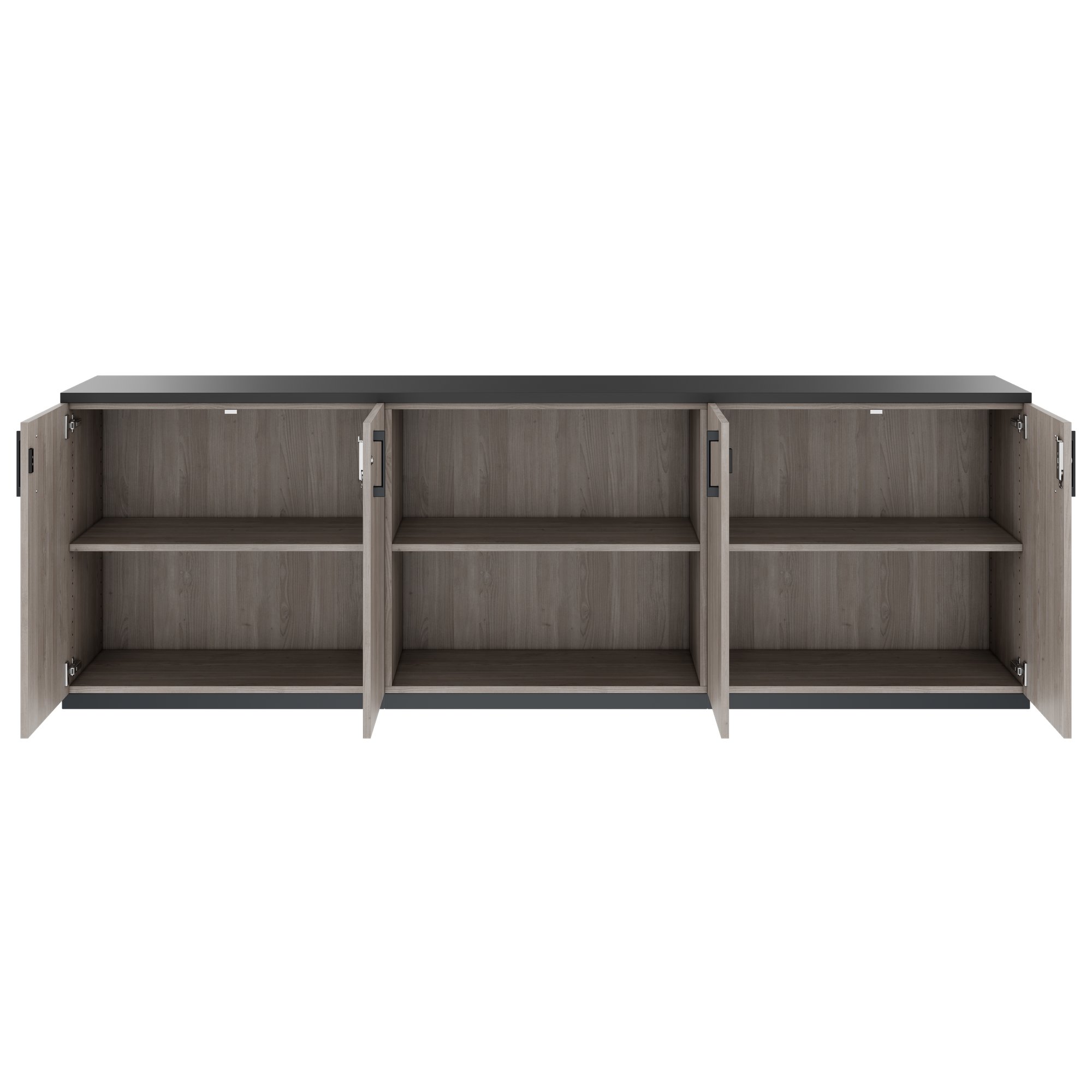 CHOICE Set di armadietti | 2oh, 2400 x 785 mm, grigio di quercia nord - 4 Main Image