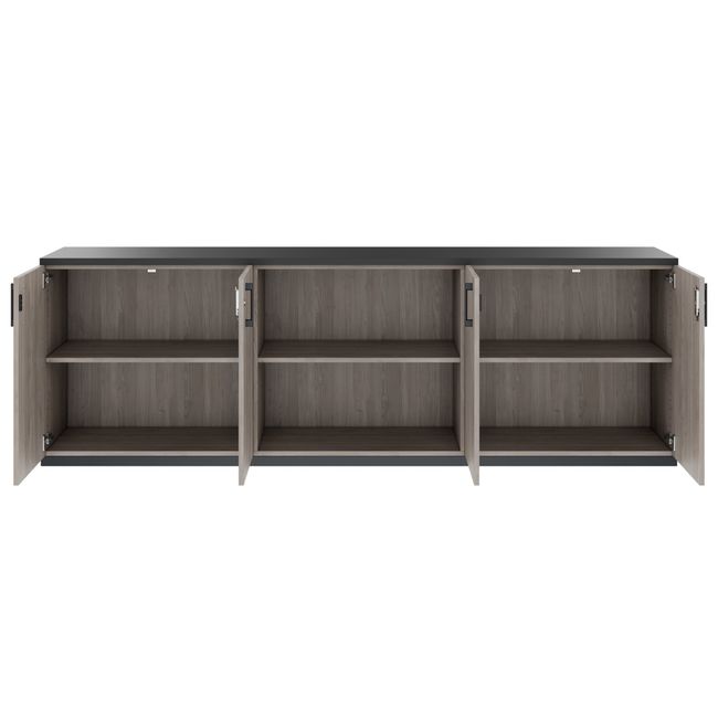 CHOICE Schrankset | 2OH, 2400 x 785 mm, Nordeiche grau