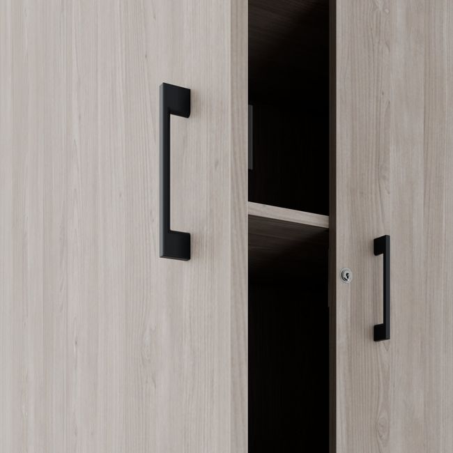 CHOICE Schrankset | 2OH, 2400 x 785 mm, Nordeiche grau