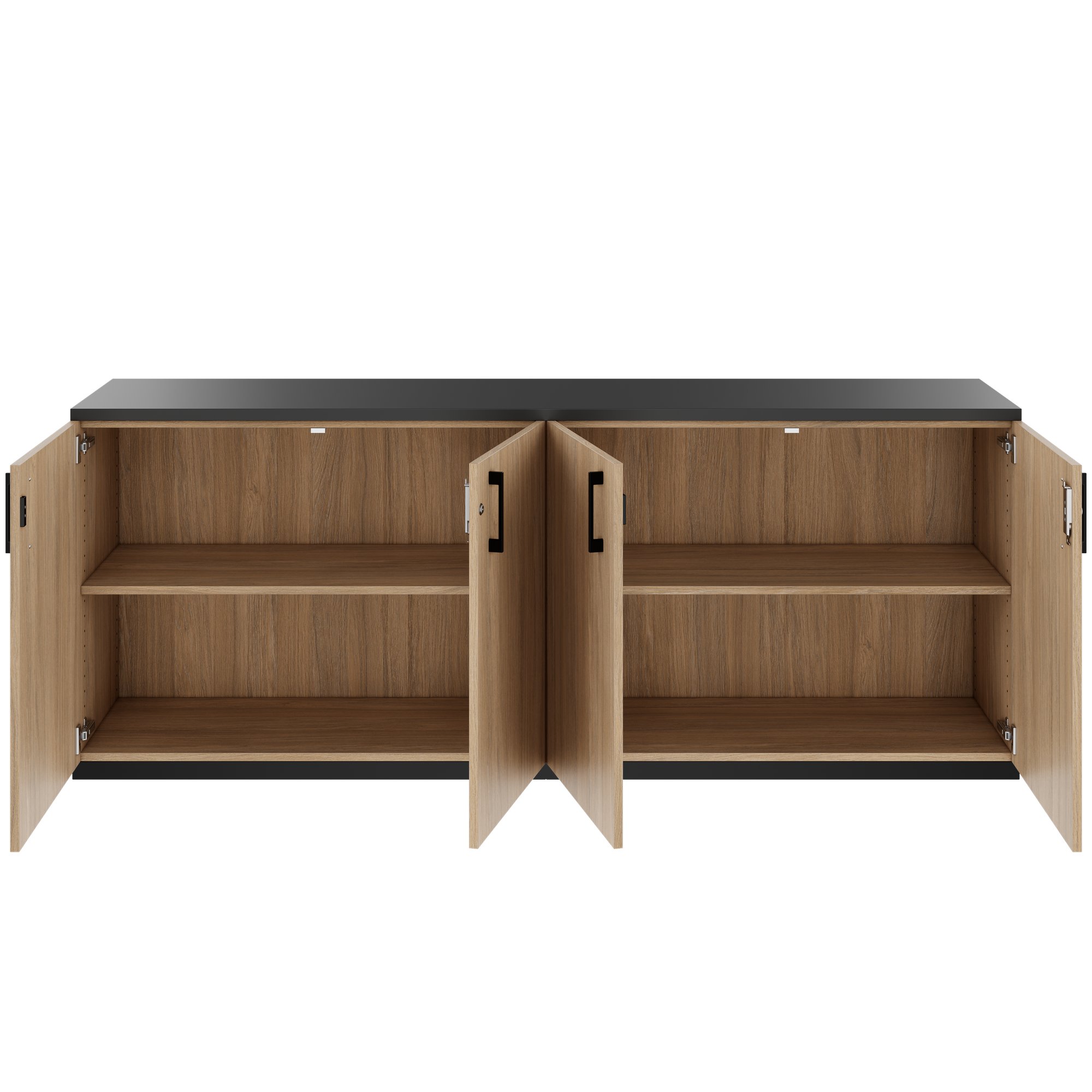 CHOICE Cupboard set | 2OH, 2000 x 785 mm, amber oak - 4 Main Image