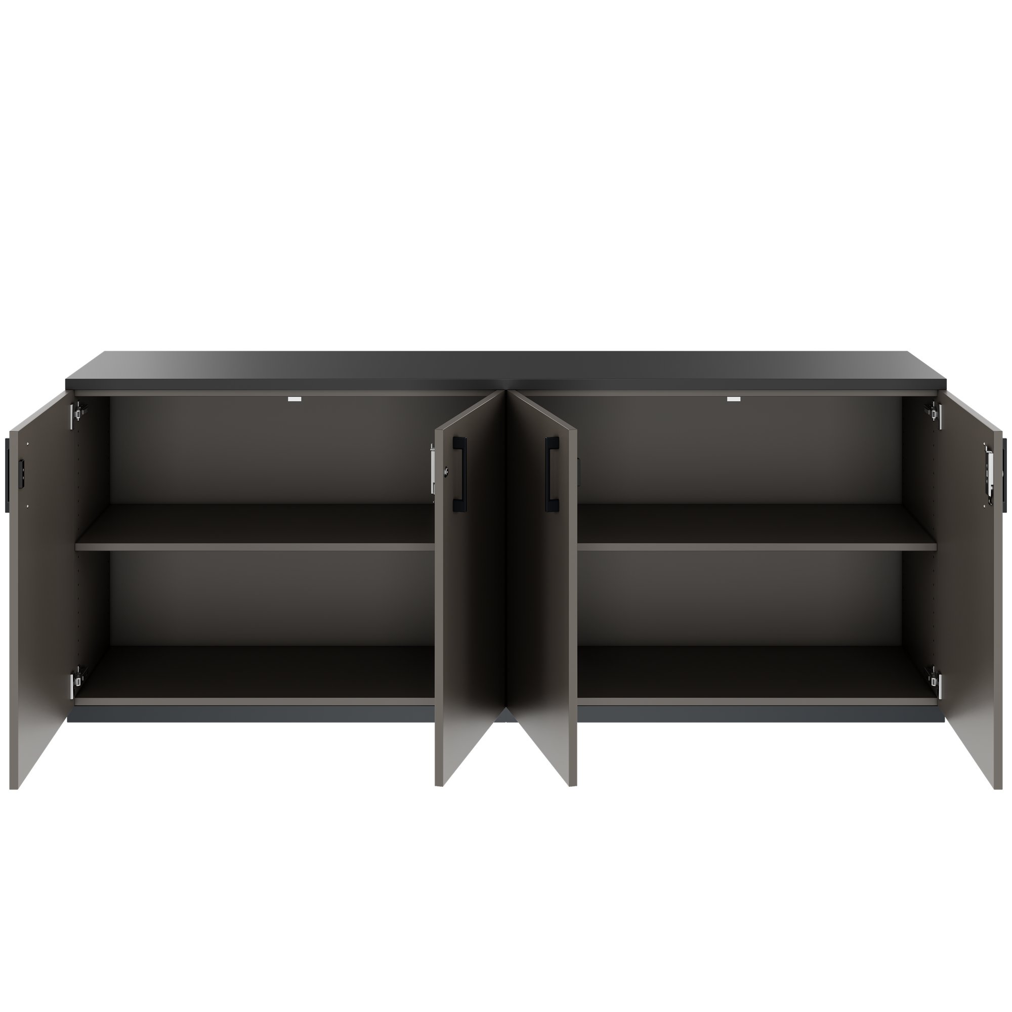 CHOICE Cupboard set | 2OH, 2000 x 785 mm, cubanite gray - 4 Main Image