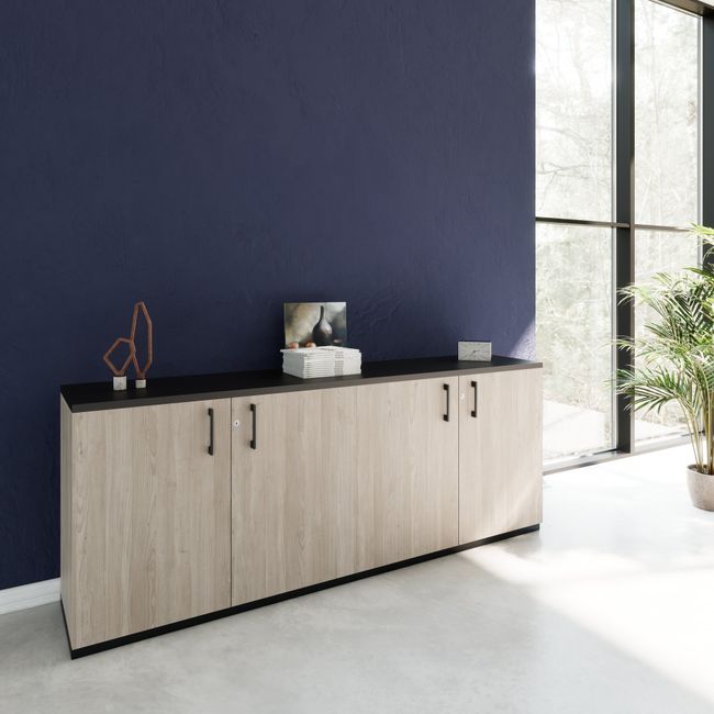 CHOICE Schrankset | 2OH, 2000 x 785 mm, Nordeiche grau