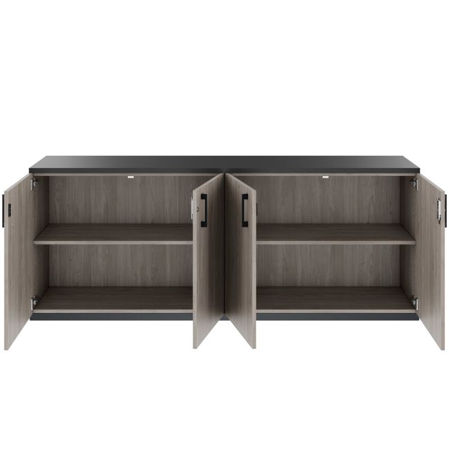 CHOICE Schrankset | 2OH, 2000 x 785 mm, Nordeiche grau