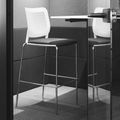 WAIT Barhocker | Stapelbar, 4-Fuß-Gestell, mit oder ohne Polsterung