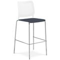WAIT Barhocker | Stapelbar, 4-Fuß-Gestell, mit oder ohne Polsterung
