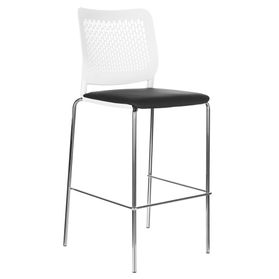 WAIT Barhocker | Stapelbar, 4-Fuß-Gestell, mit oder ohne Polsterung