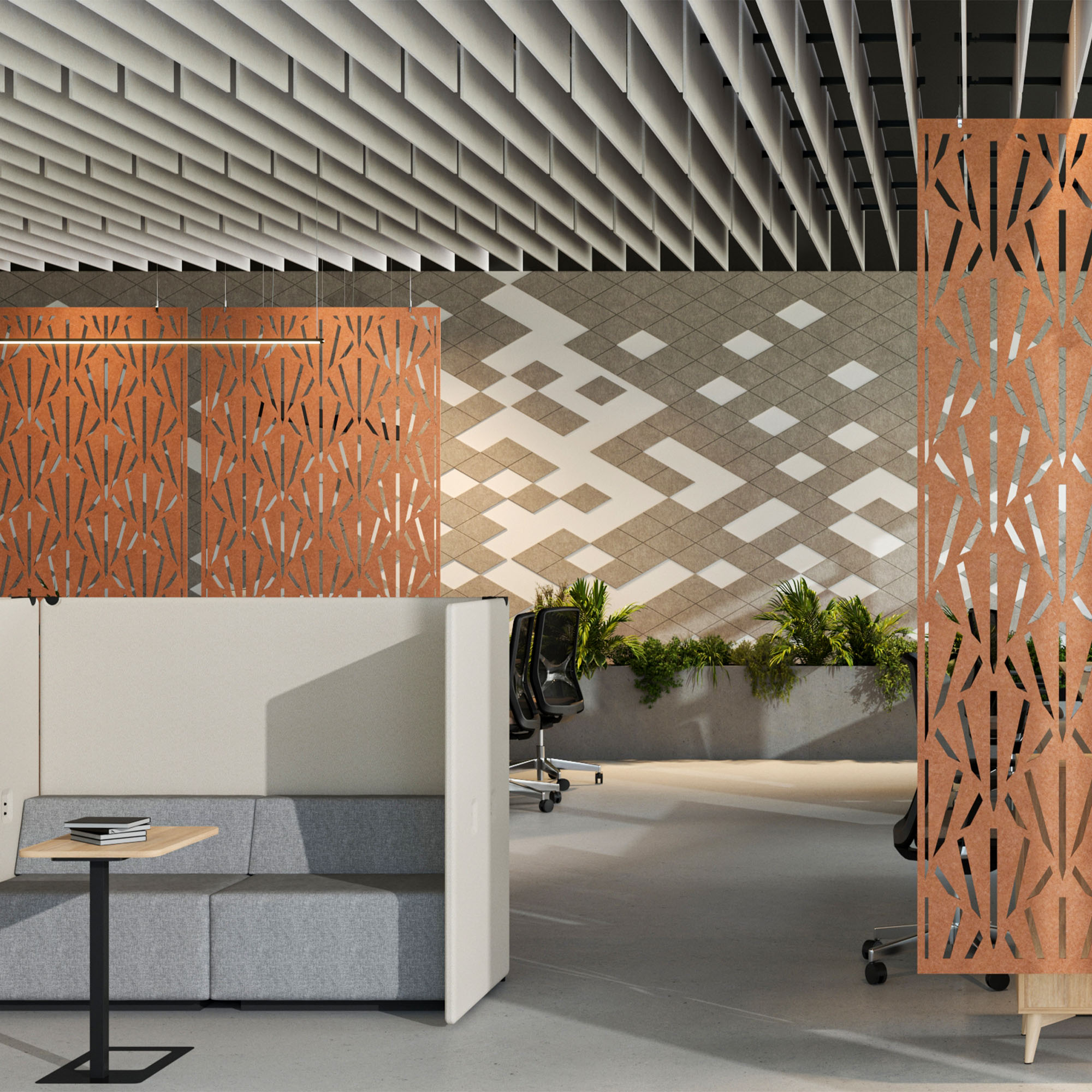 ACOUSTIC ARTWORK Wandpaneel | 3er-, 5er- oder 10er-Set, Verschiedene Farben und Formen - 10 Main Image