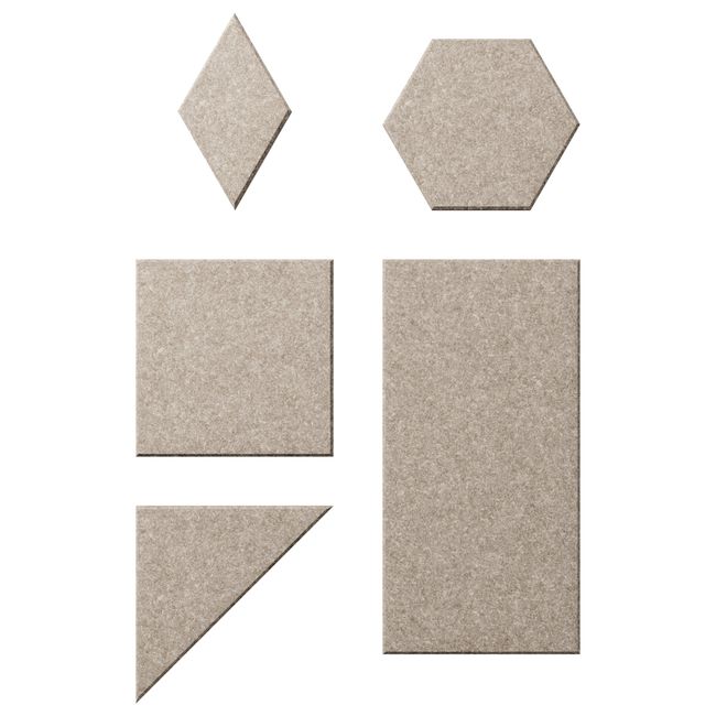 ACOUSTIC ARTWORK Wandpaneel | 3er-, 5er- oder 10er-Set, Verschiedene Farben und Formen