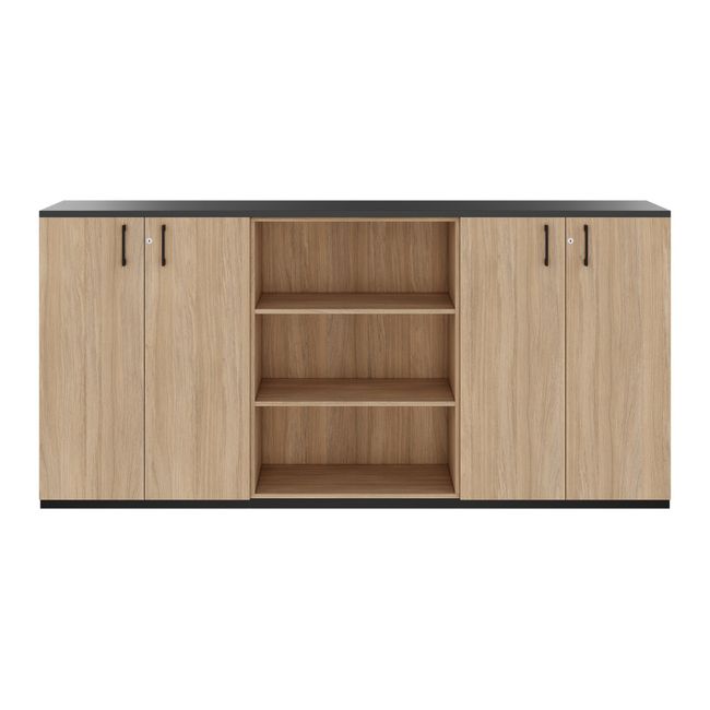 CHOICE Schrankset | 3OH, 2400 x 1140 mm, Bernsteineiche