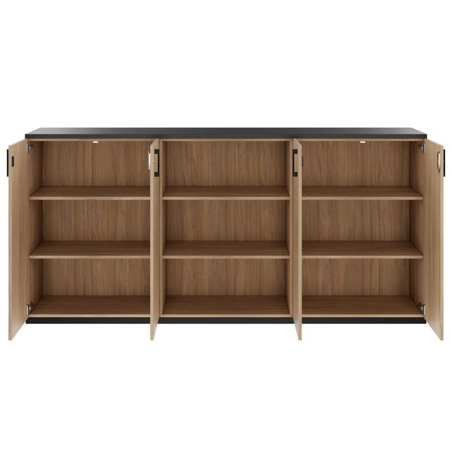 CHOICE Schrankset | 3OH, 2400 x 1140 mm, Bernsteineiche