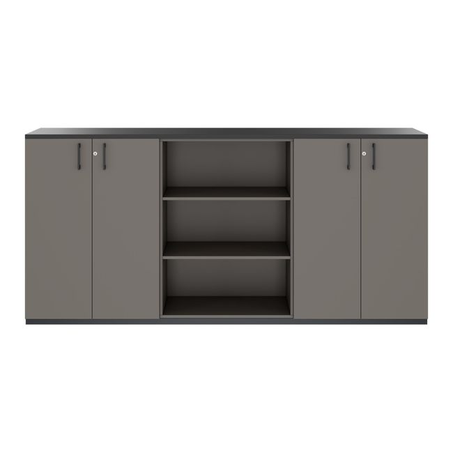 CHOICE Schrankset | 3OH, 2400 x 1140 mm, Cubanitgrau