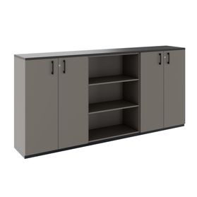 CHOICE Schrankset | 3OH, 2400 x 1140 mm, Cubanitgrau