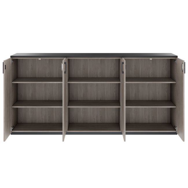 CHOICE Schrankset | 3OH, 2400 x 1140 mm, Nordeiche grau