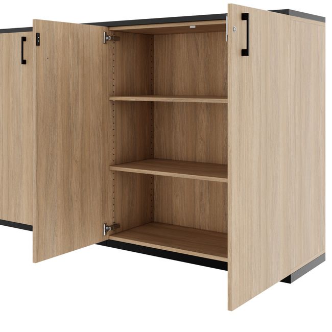 CHOICE Schrankset | 3OH, 2000 x 1140 mm, Bernsteineiche