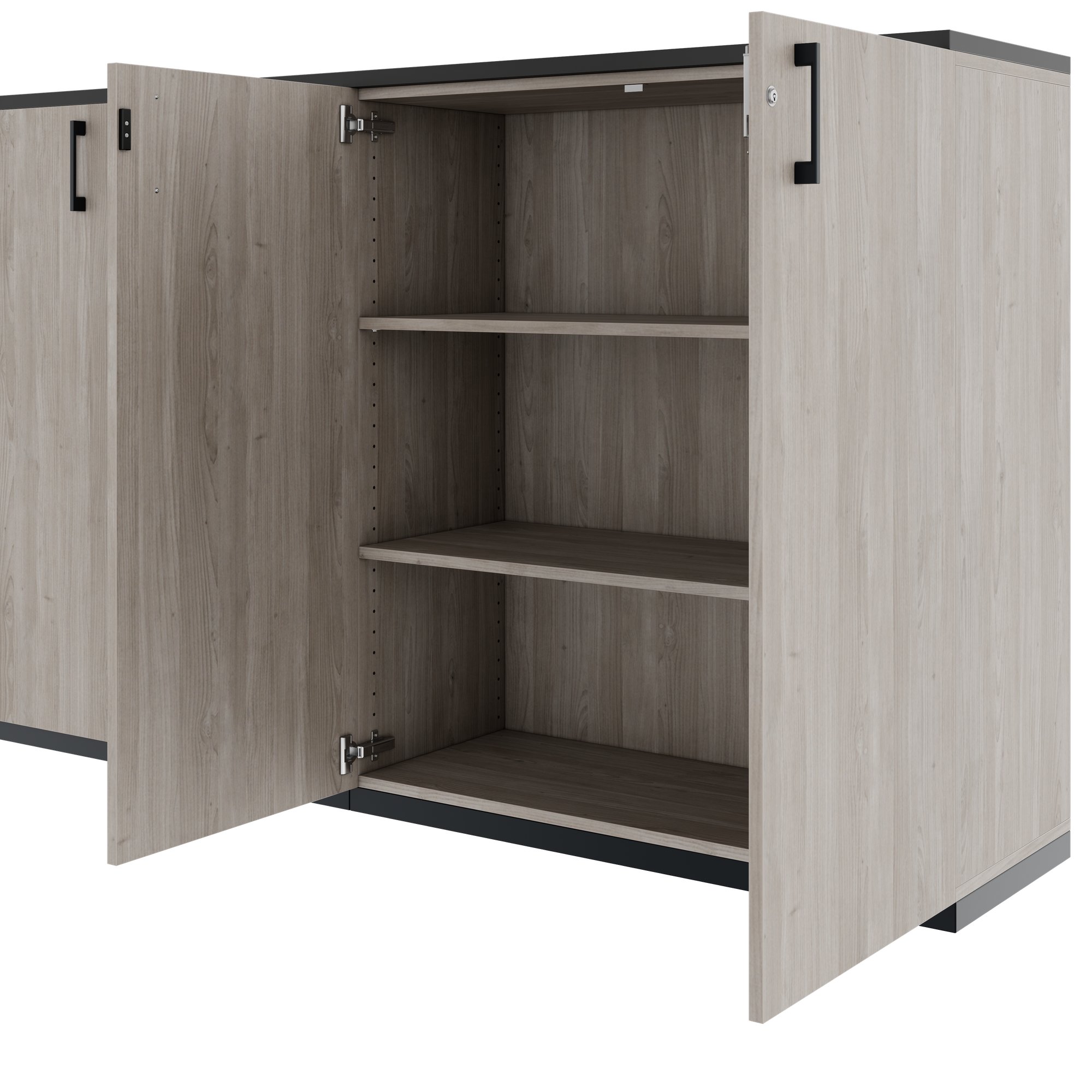 CHOICE Schrankset | 3OH, 2000 x 1140 mm, Nordeiche grau - 3 Main Image
