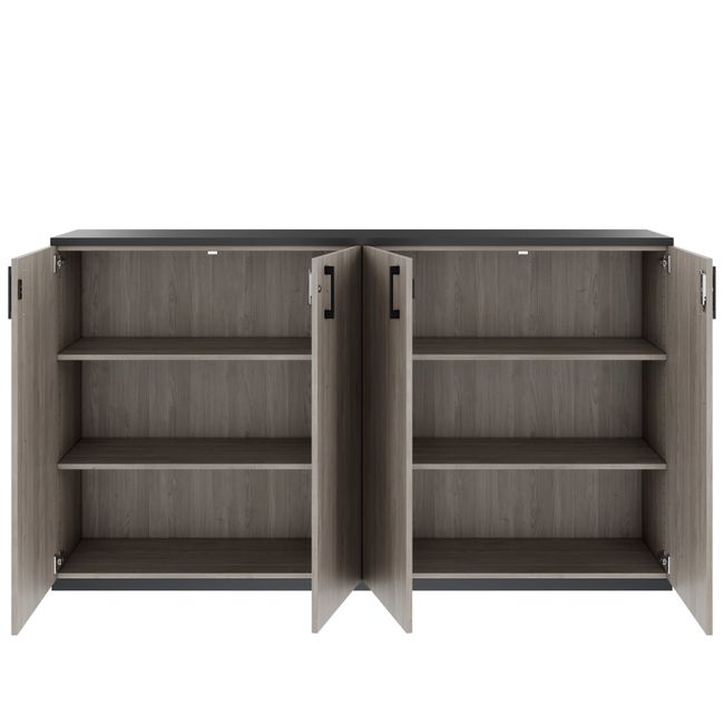 CHOICE Schrankset | 3OH, 2000 x 1140 mm, Nordeiche grau