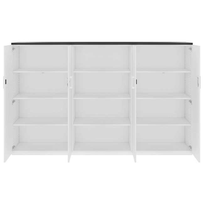 CHOICE Schrankwand | 4OH, 2400 x 1490 mm, Weiß