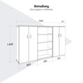 CHOICE Schrankwand | 4OH, 2400 x 1490 mm, Weiss - 10 Thumbnail Image