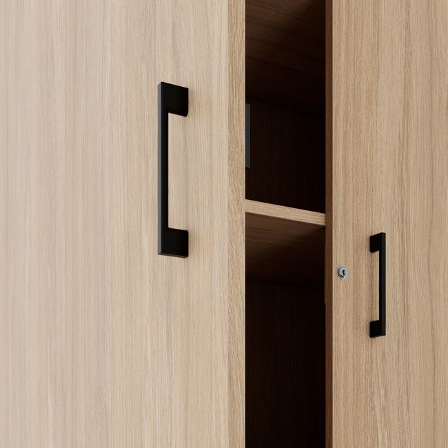 CHOICE Schrankwand | 4OH, 2400 x 1490 mm, Bernsteineiche